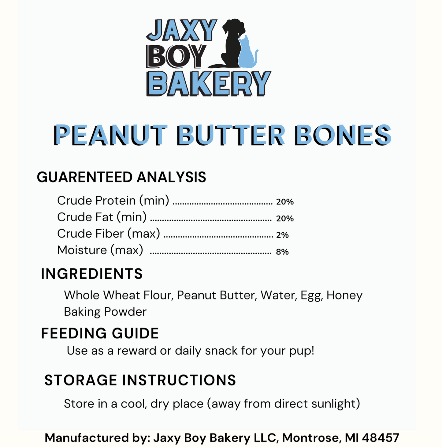 Peanut Butter Bones