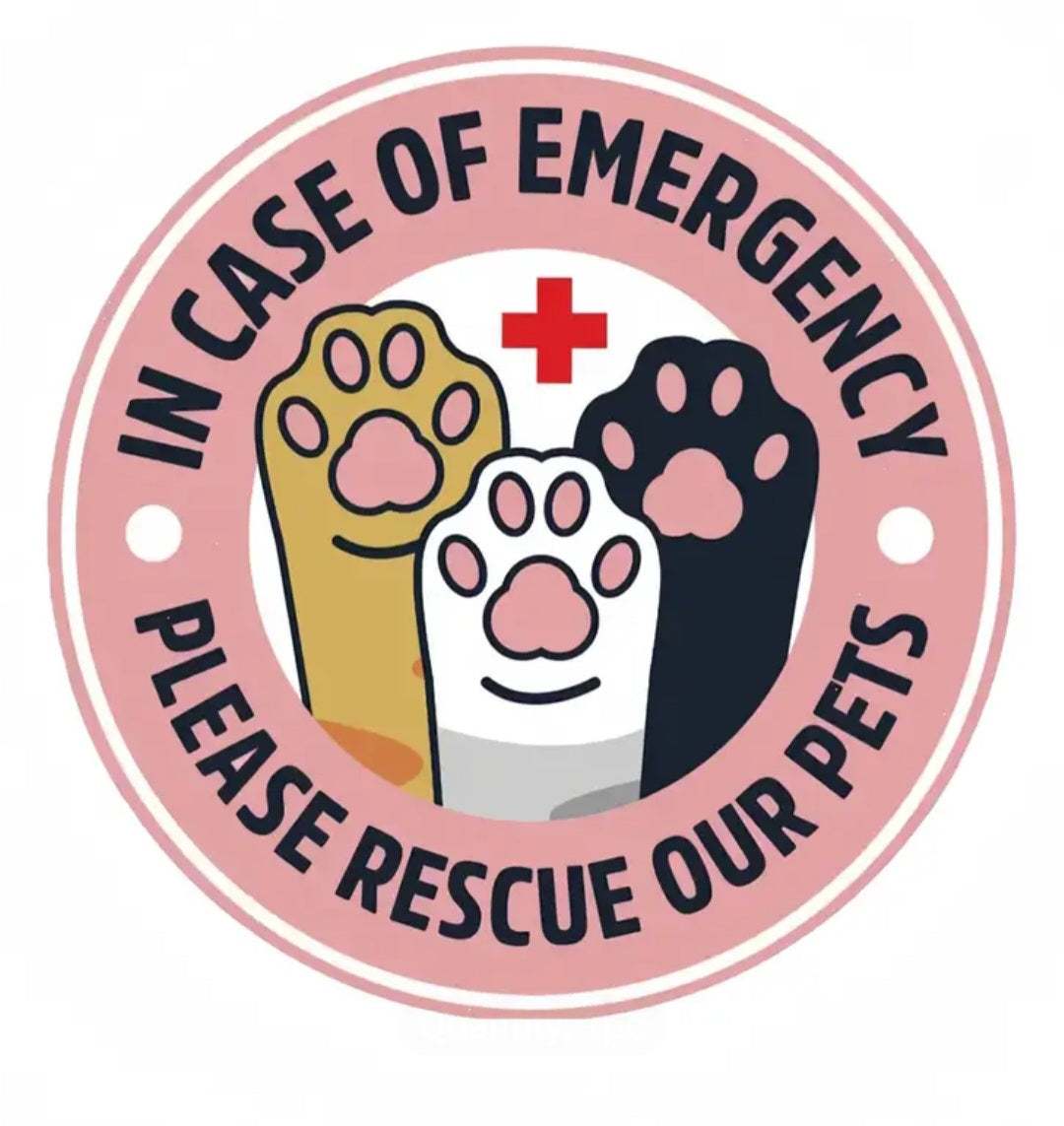 In Case of Emergency- Window Stickers